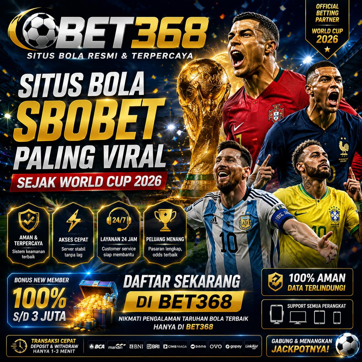 BET368: Link Daftar Situs Bola Sbobet Paling Viral Sejak World Cup 2026